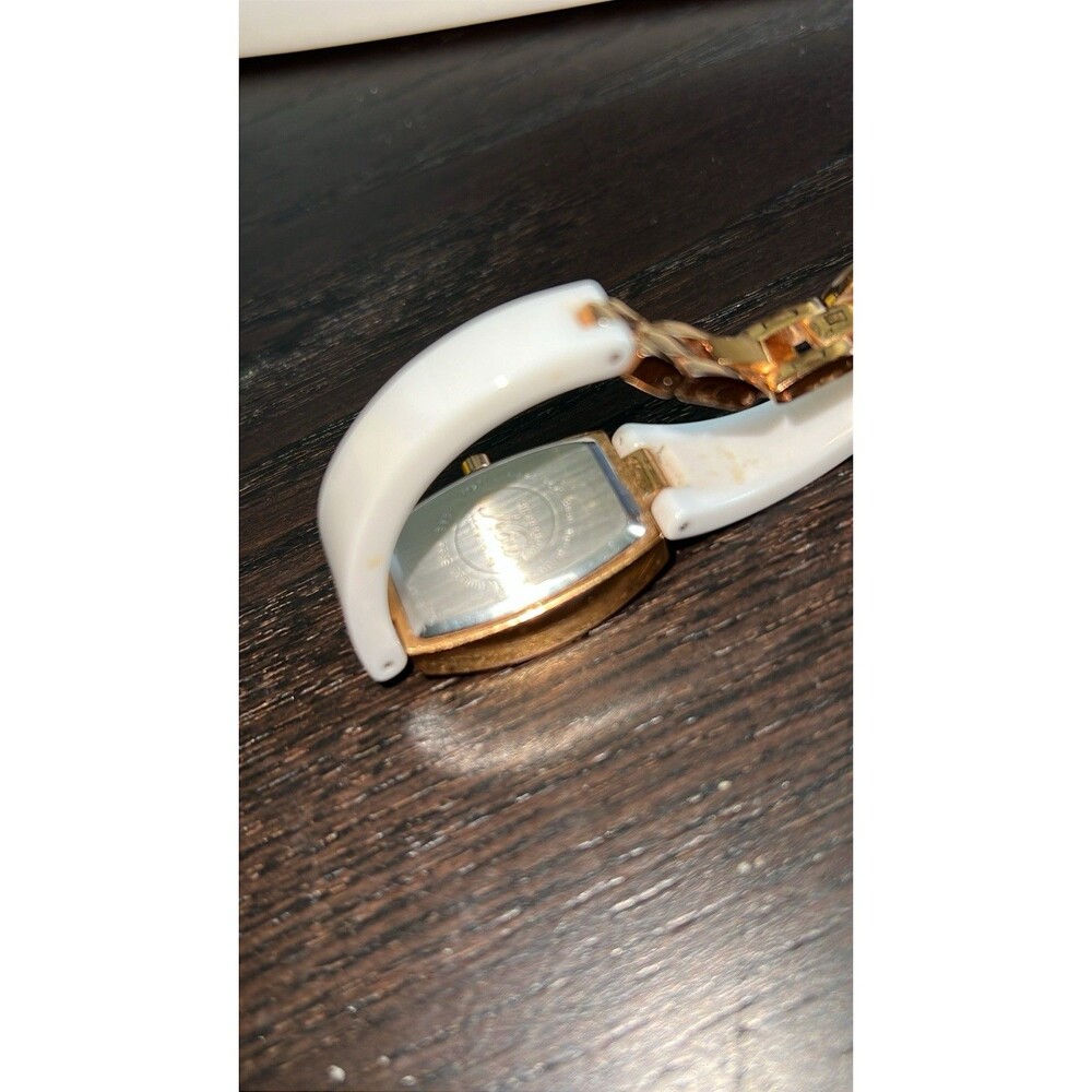 Armitron Women's Watch 75/5143 Quartz White Ceramic Rose Gold Stainless Steel